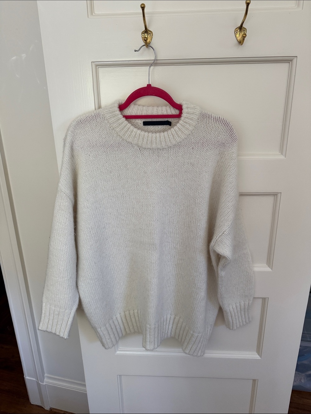 Jenni kayne oversized Cozy Crewneck Sweater in Cream